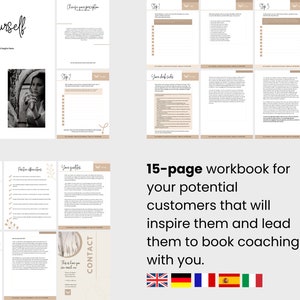 Elementor Landing Page Template & eBook Ultimate Lead Management and Coaching Kit, Canva Workbook for Coaches Marketing image 8