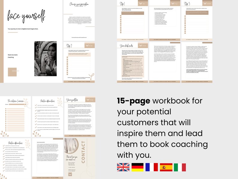 Elementor Landing Page Template & eBook Ultimate Lead Management and Coaching Kit, Canva Workbook for Coaches Marketing image 8