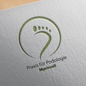Podologie Feet Logo Design Spa Logo Design, Wellness Logo, Canva / Illustrator / EPS image 8