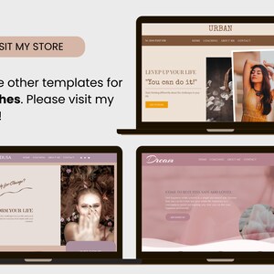 Website Template, Website Theme, wordpress Template, Wordpresss Theme, Coaching Website, Feminine Wordpress, Wordpress Website, Wordpress Design, Website Design, Web Design, Modern Website, wordpress coaching, elementor template,