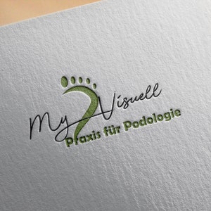 Podologie Feet Logo Design Spa Logo Design, Wellness Logo, Canva / Illustrator / EPS image 7