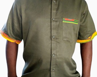 Men safari shirt. Big size availeble. African style