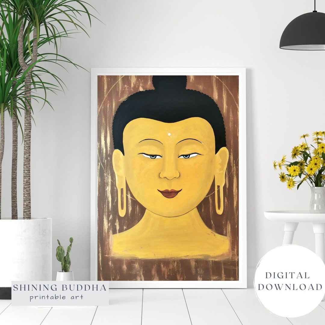 Buddha Wall Art, Printable Buddha, Wall Art Print, Buddha Painting