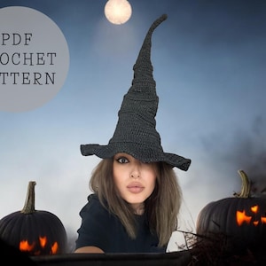Crochet Witch Hat Pattern: Easy Halloween Costume (PDF Pattern)