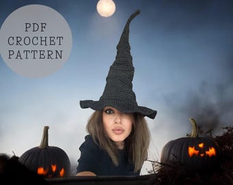Crochet Witch Hat Pattern: Easy Halloween Costume (PDF Pattern)