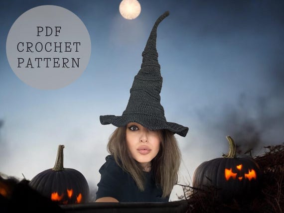 Crochet Witch Hat Pattern: Easy Halloween Costume (PDF Pattern)