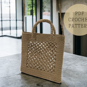 Crochet Mesh Tote Bag Pattern