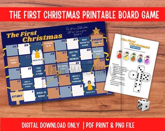 Kerstbordspel: afdrukbare kerstactiviteit voor kinderen (pdf)