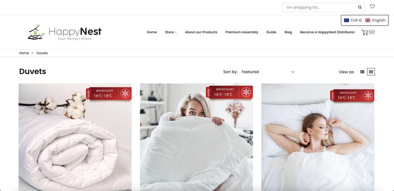 May include: Three images showcasing different duvet styles. The first image shows a white duvet rolled up with cotton bolls in the background. The second image shows a woman holding a white duvet up to her face. The third image shows a woman sleeping in a white duvet on a bed.