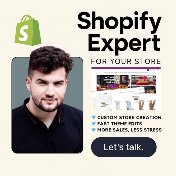 Shopify Store Creation & Optimization | Theme Edits, Speed, SEO, Conversion Fixes