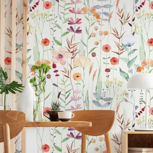 Papier peint autocollant Fleurs sauvages amovibles