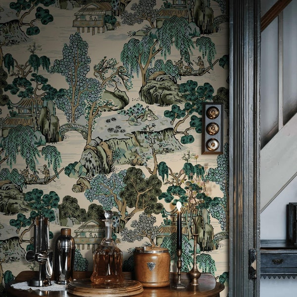 Oriental Wall Mural - Etsy