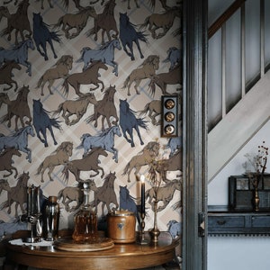 Wallpaper Wild Horses Peel and Stick Removable