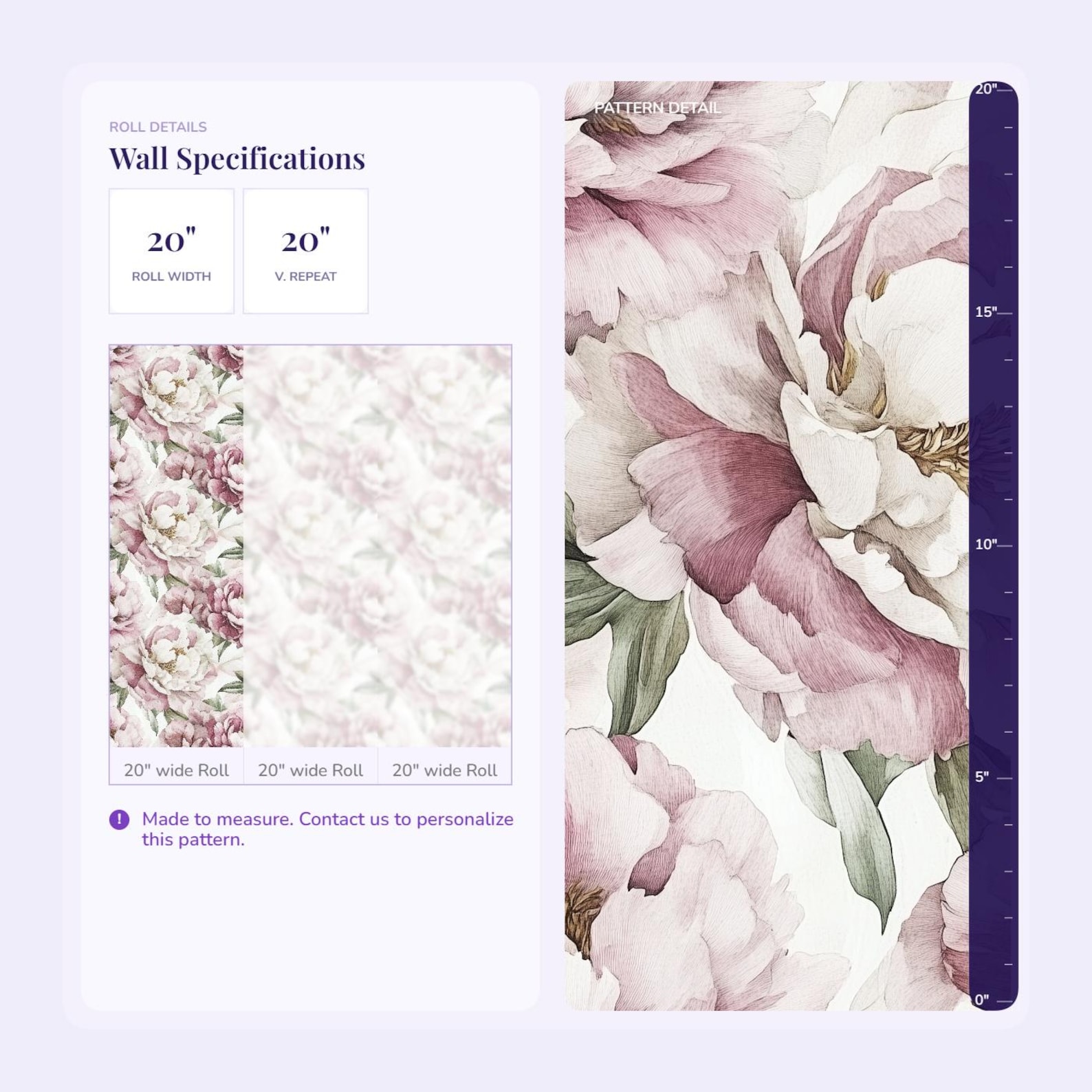 Blush Pink Peony Wallpaper Soft Floral Peel and Stick Wall Mural ...