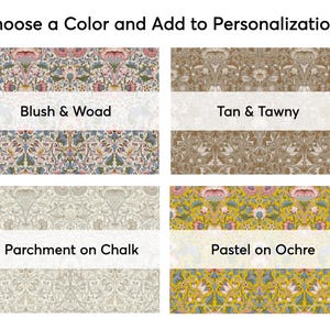 William Morris Lodden Wallpaper Floral Scrolling Pattern, Blush - Woad ...