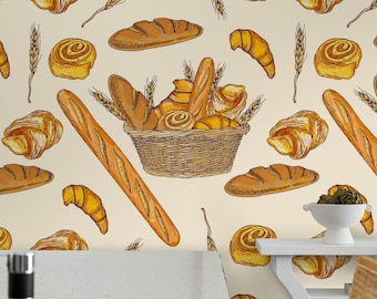 Bakery Peel And Stick Wallpaper Pattern Removable