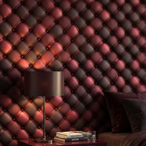 Quilted Wallpaper Peel And Stick Geometric Mural Luxurious Wall Decor