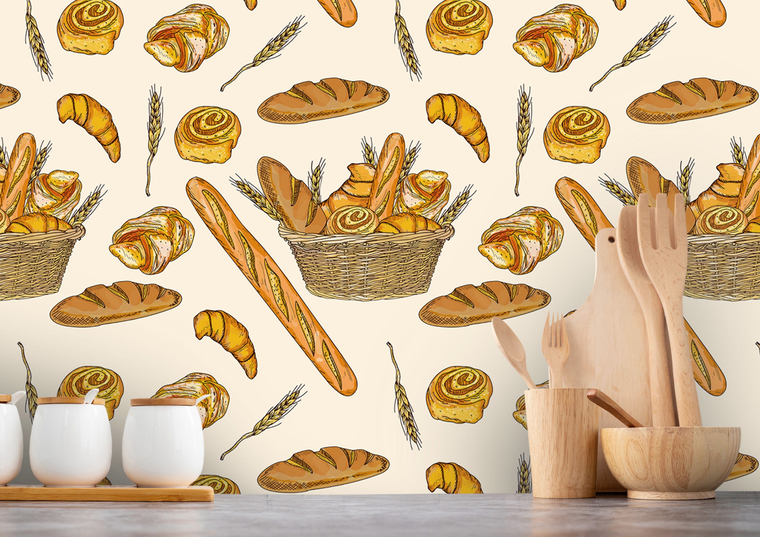 WELCOME TO BAKERY Wall Sticker Vinyl Sticker – Wallpaper for Less Murray