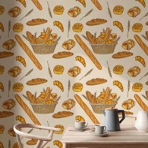Bakery Peel And Stick Wallpaper Pattern Removable