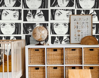 Manga Anime Peel and Stick Wallpaper Pattern Removable