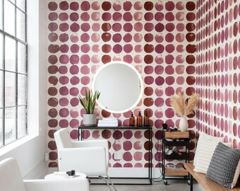 Watercolor Wallpaper Pink Peel And Stick Modern Mural Artistic Wall Decor