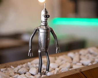 metal figurine robot bender