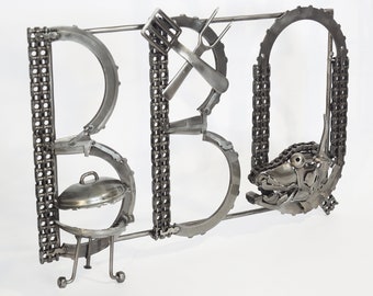 metal sign BBQ