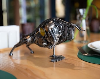 metal figurine bull