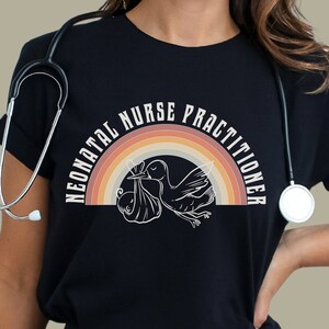 Neonatal Nurse Practitioner Tee Neonatal Icu Nurse Tshirt NNP Nicu T-shirt Graduation Gift For Nicu Nurse Summer Neonatal Retro Nurse Shirt