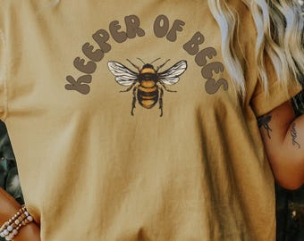 Beekeeper Shirt Bee T Shirt Honey Bee T-shirt Bee Keeper Tshirt Beekeeping Shirt Vintage Bee Graphic Tee Comfort Colors Gift For Bee Lovers