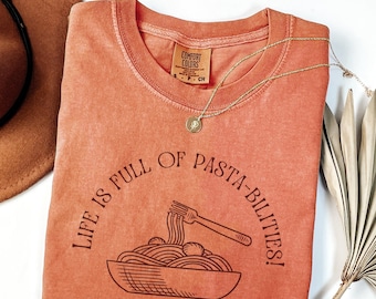 Optimistic Pasta Shirt Pasta T-shirt Foodie T Shirt Noodles Shirt Italian Pasta Tshirt Spaghetti Tee Comfort Colors Foodie Gift For Pasta