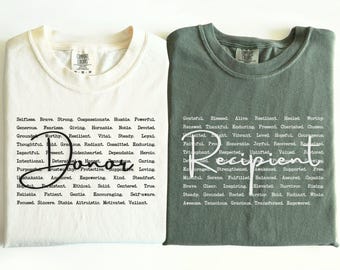 Organ Donor Shirt Comfort Colors Typography Shirt Kidney Transplant Tee Inspiration Shirt Transplant Recipient Gift Living Donor Tee