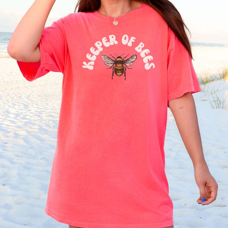 Beekeeper Shirt Bee T Shirt Honey Bee T-shirt Bee Keeper Tshirt Beekeeping Shirt Vintage Bee Graphic Tee Comfort Colors Gift For Bee Lovers Watermelon