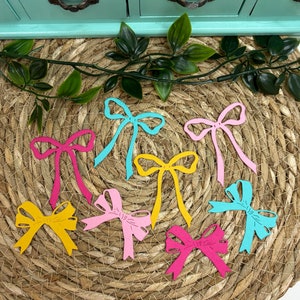 Fustellati fiocchi di nastro / 16 pezzi / Diario spazzatura artigianale / Forniture per la creazione di cartoline / Oggetti effimeri per scrapbooking