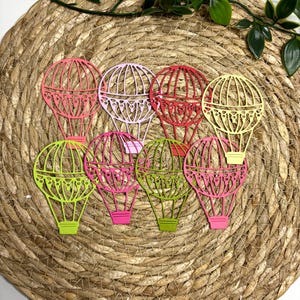 Découpes pour montgolfières | 8 pièces | Artisanat de journal indésirable | Fournitures pour la fabrication de cartes | Éphémères pour le scrapbooking
