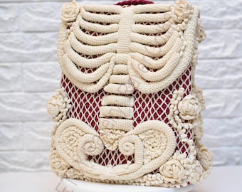 Sac à dos squelette en crochet PDF