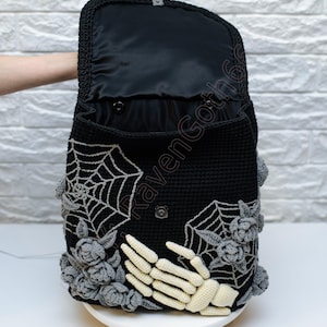 PDF Crochet Pattern Grave Backpack image 8