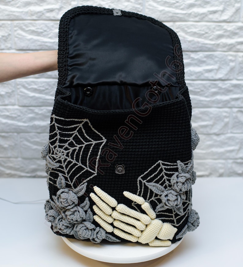 PDF Crochet Pattern Grave Backpack image 8