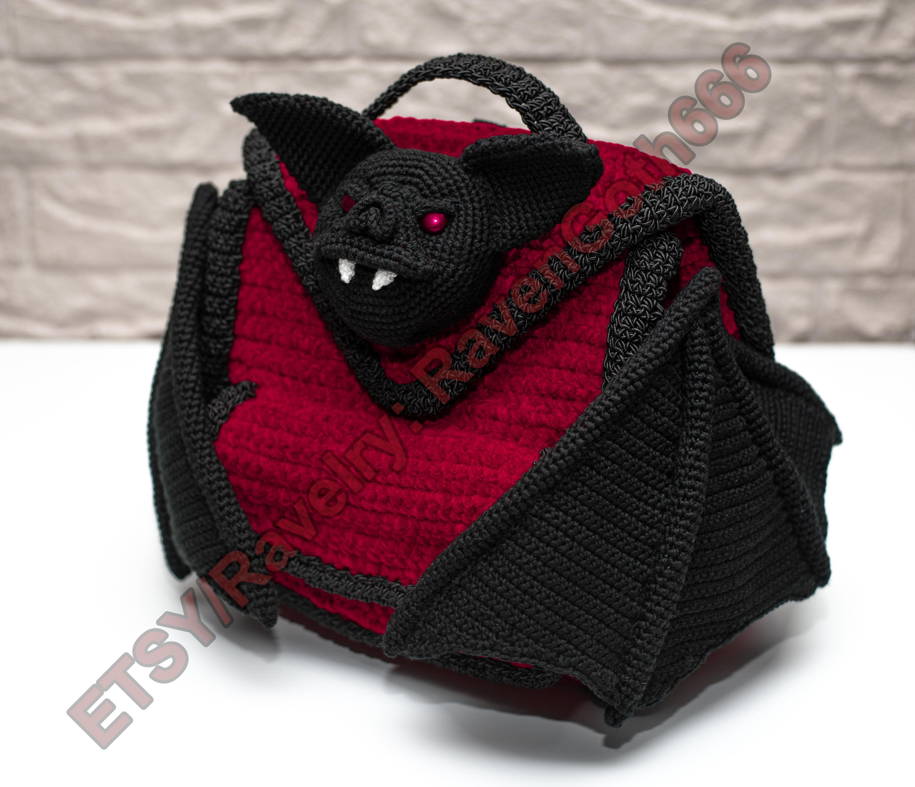 34 Goth Crochet Patterns for Dark, Witchy, and Alternative Makes 1 Pattern Gothic Bat Backpack