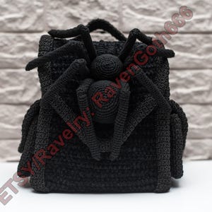 PDF Pattern Gothic Spider Backpack image 2