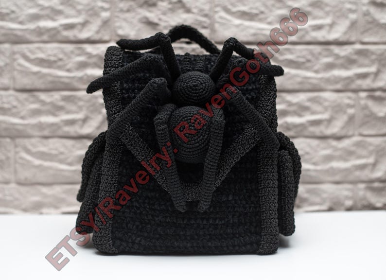 PDF Pattern Gothic Spider Backpack image 2