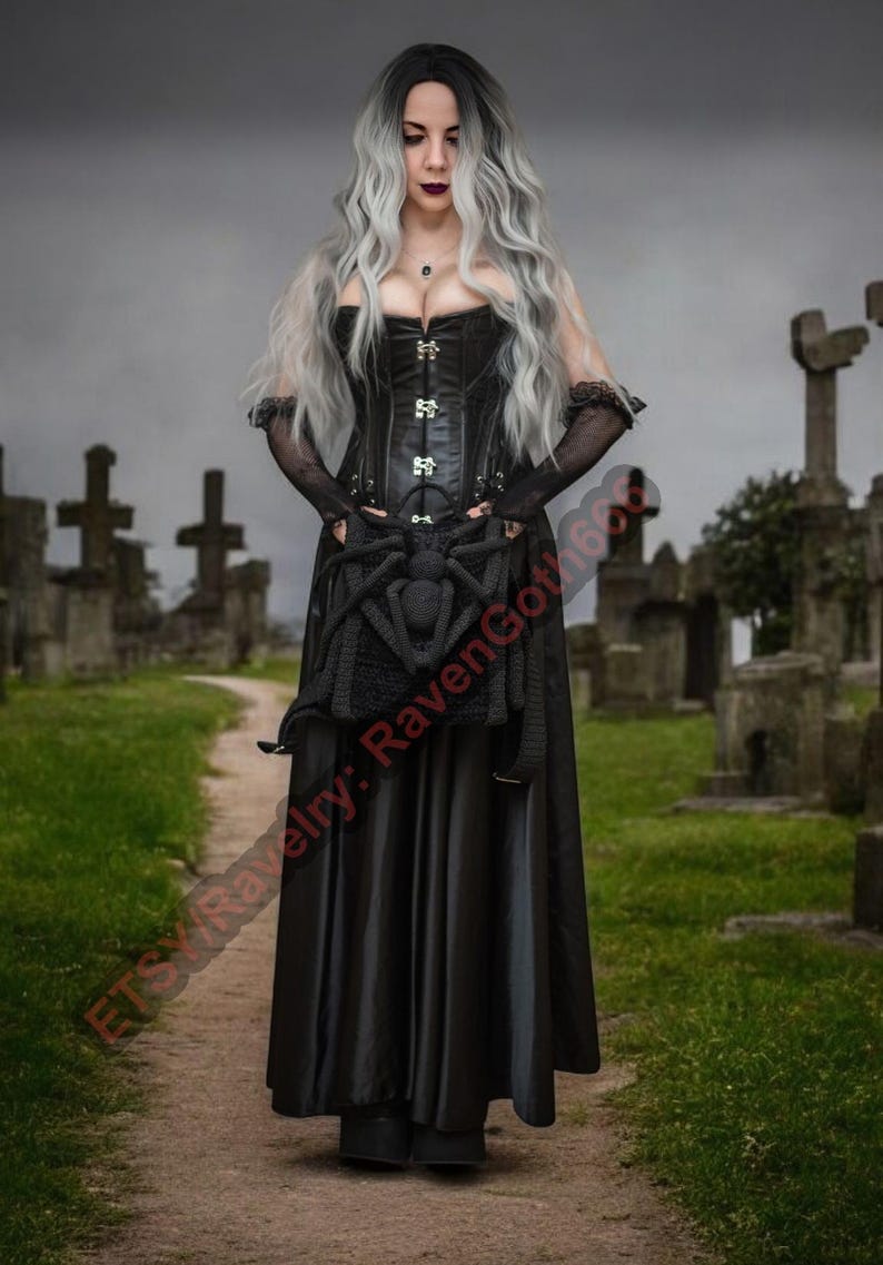 PDF Pattern Gothic Spider Backpack image 8