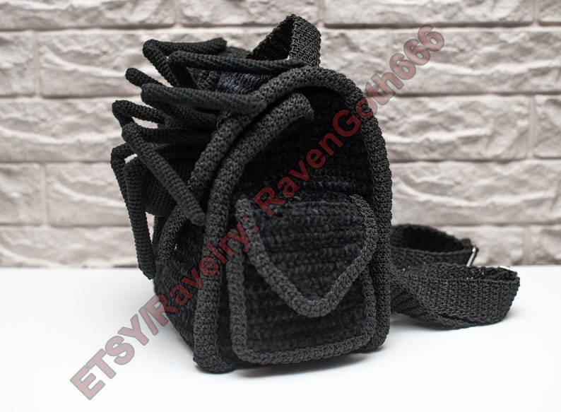 PDF Pattern Gothic Spider Backpack image 3