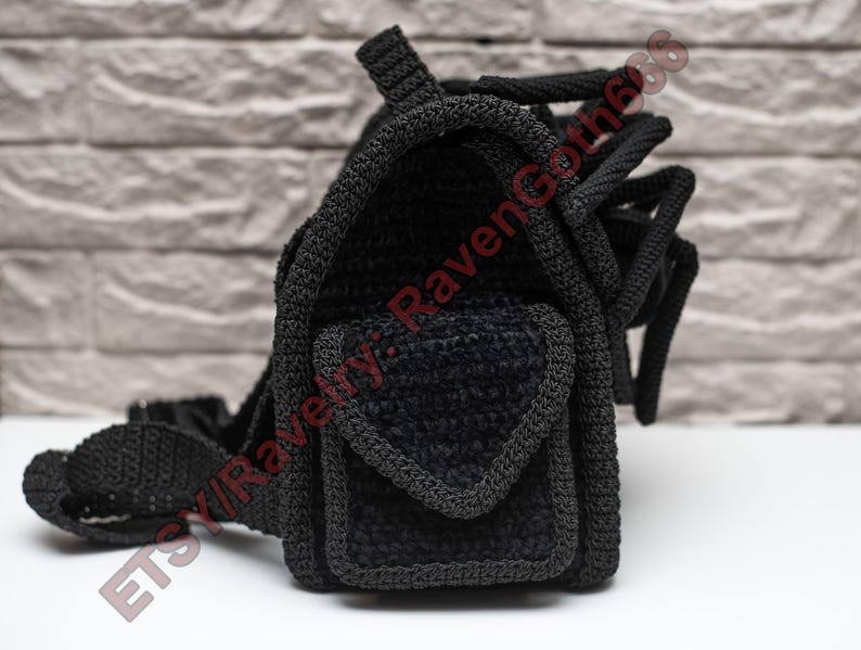 PDF Pattern Gothic Spider Backpack image 4