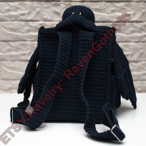 PDF Pattern Gothic Crow Backpack image 6