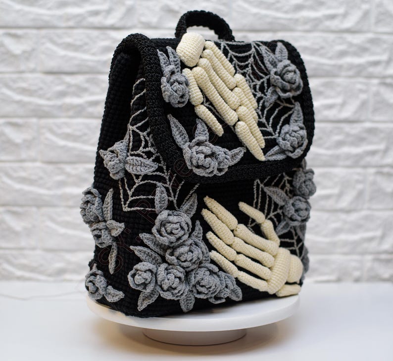 PDF Crochet Pattern Grave Backpack image 3