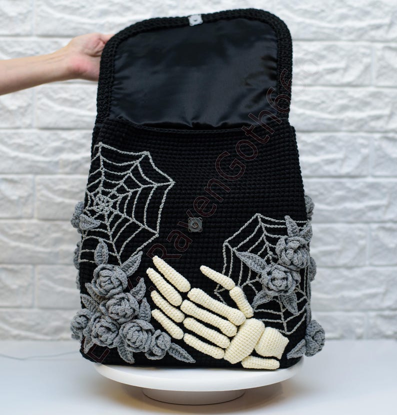 PDF Crochet Pattern Grave Backpack image 9