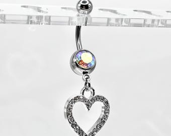 Herz Bauchnabel Ring Bauchnabel Ring – Süßes Bauchnabelpiercing Schmuck – Nabel Ring – Körperschmuck Geschenk – Chirurgenstahl – Y2K