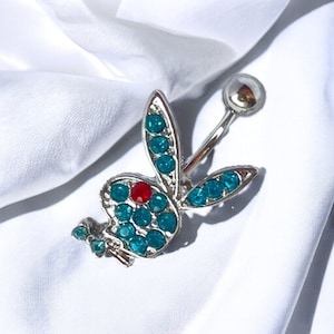 Body Jewelry Playboy Bunny Belly Jewelry Playboy Turquoise Bunny