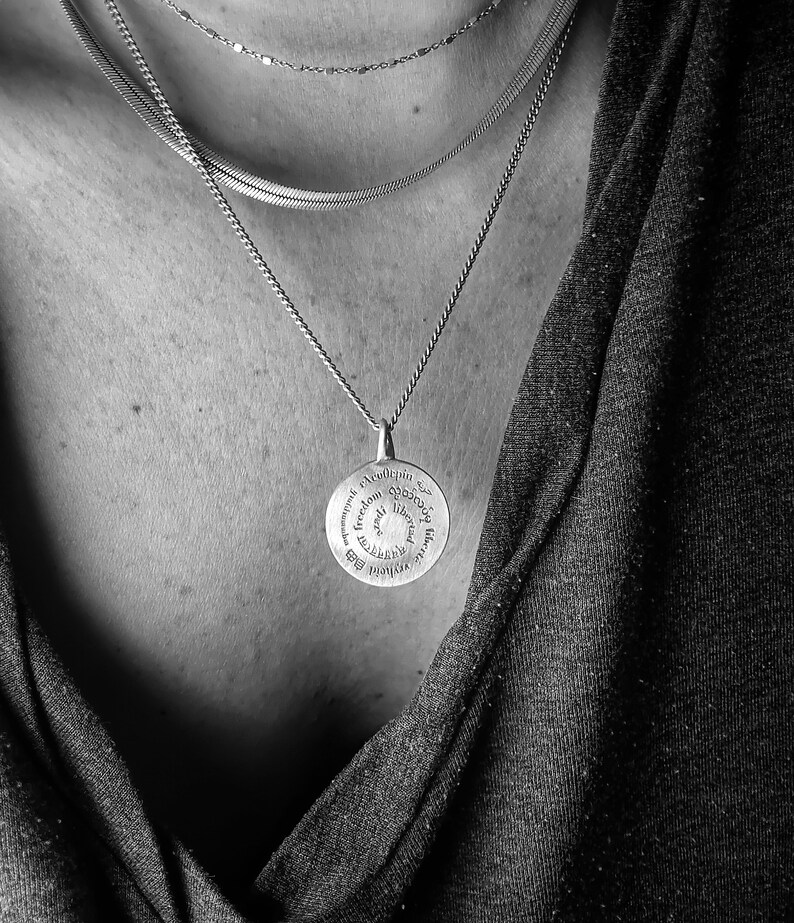 Freedom Necklace / 2024 Pendant / 2024 Charm / XMAS / Gift / Etsy